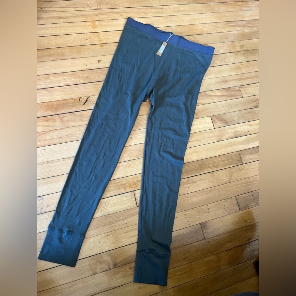 NWT Skims slate grey cotton rib‎ leggings